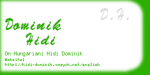 dominik hidi business card